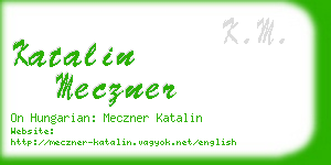 katalin meczner business card